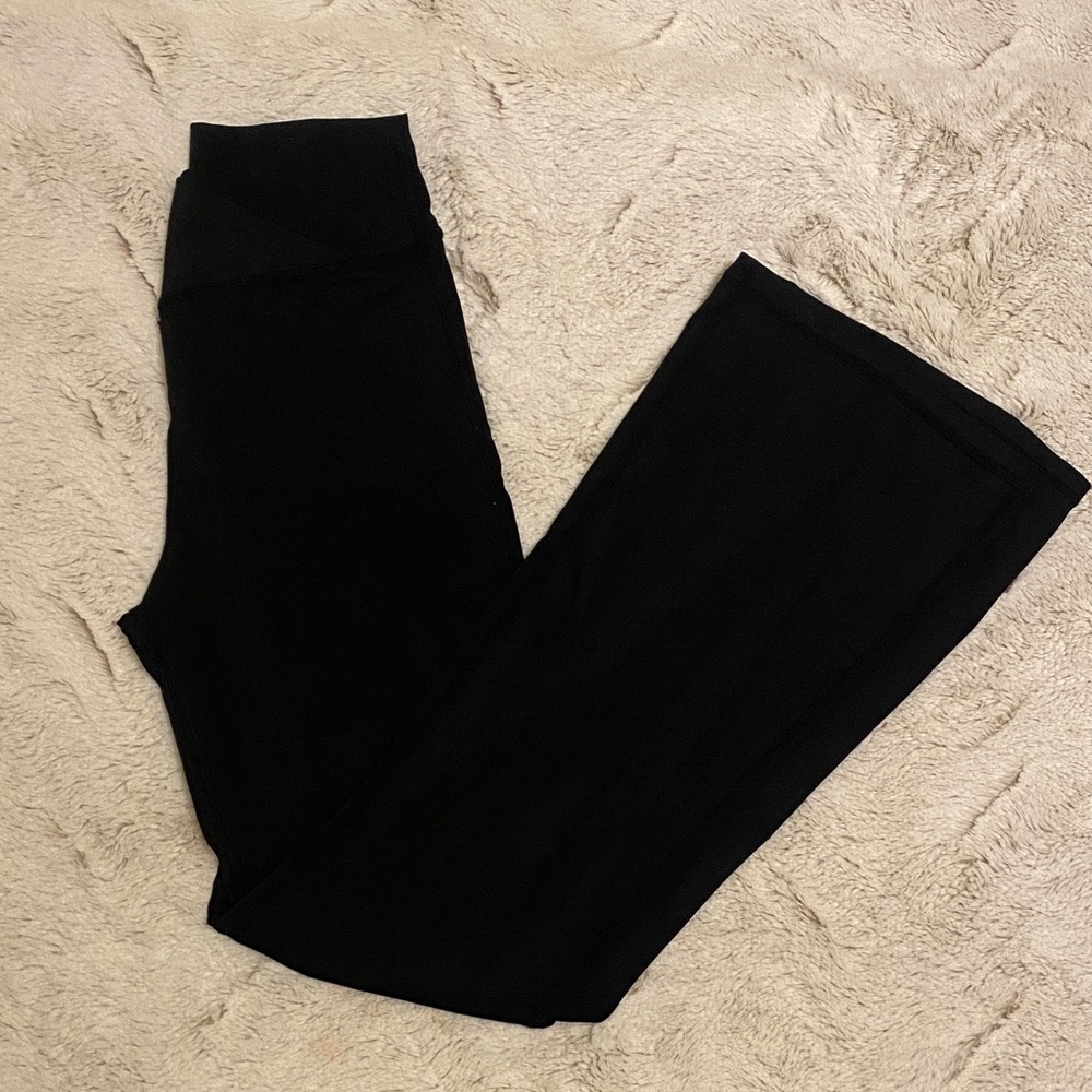 Girls black Yoga Pants flare